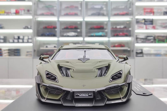 Dreamwalkers 1/18 Lamborghini Awakenup P61 Matte Battle Grey Resin Model