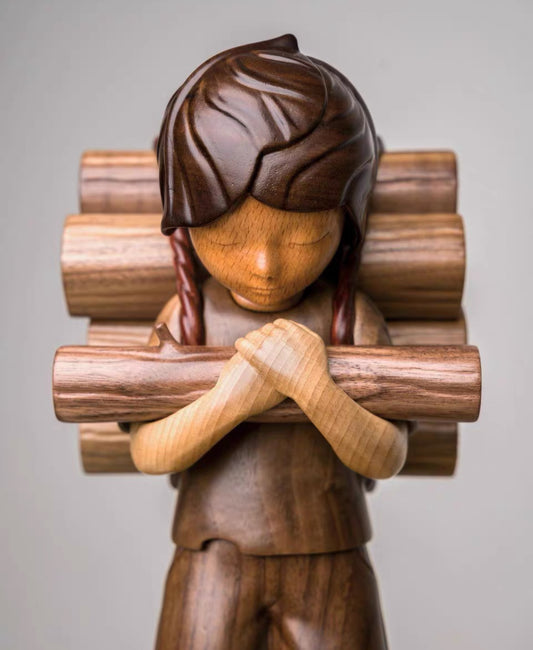 James Jean Wood Sculpture “Woodcutter” 30cm – Limited 35+5AP