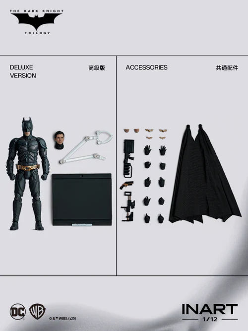 INART 1/12 Batman The Dark Knight Trilogy Figure (Deluxe Edition)