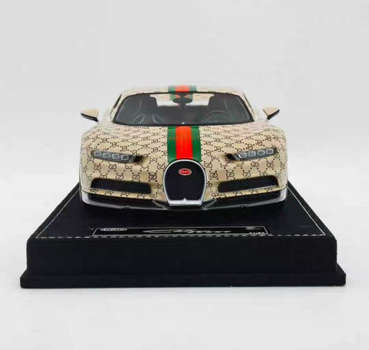HH 1/18 Bugatti Chiron Resin Model – Gucci-Inspired Livery