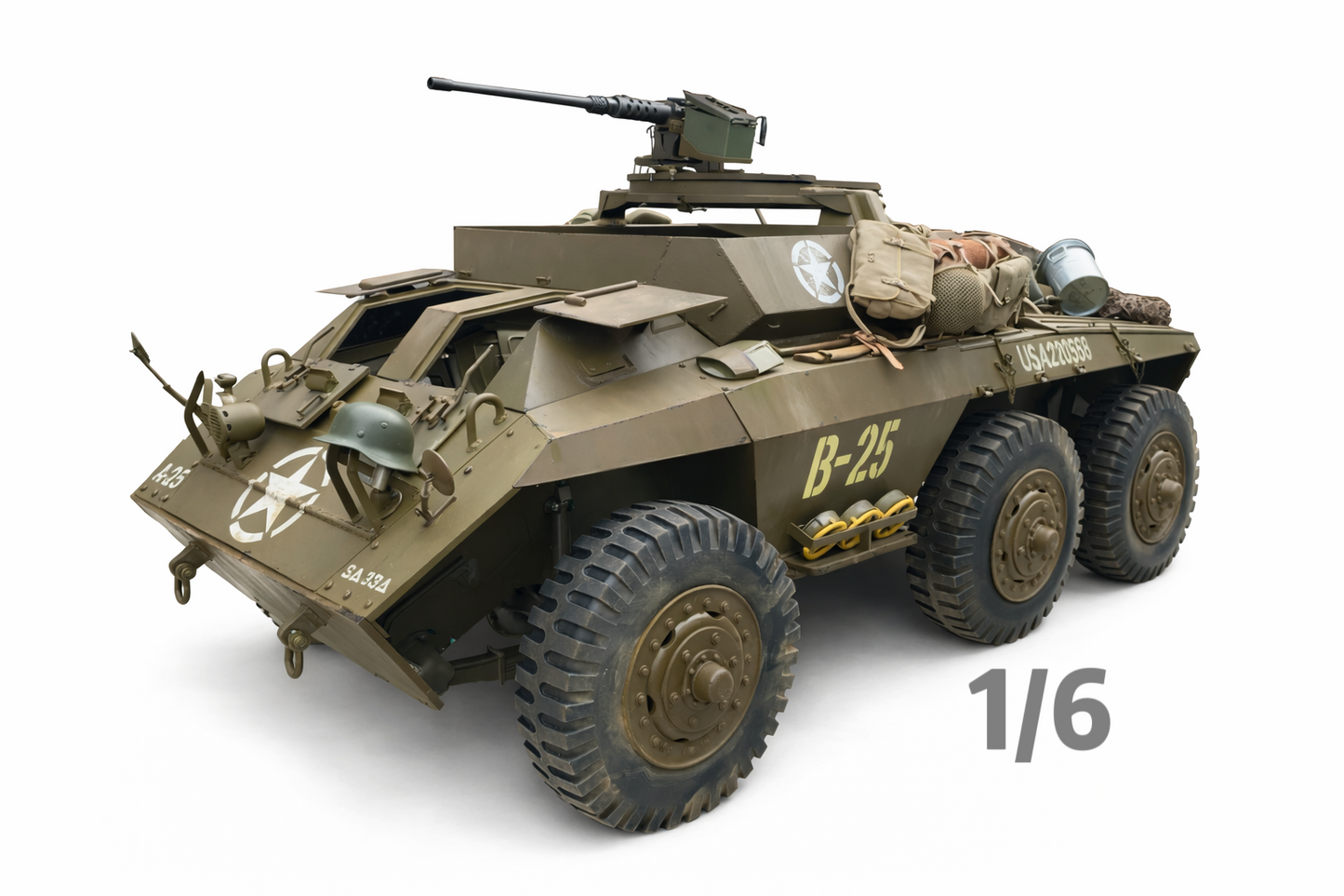 1/6 Scale WWII US Army M20 Armored Utility Car Custom Display Model