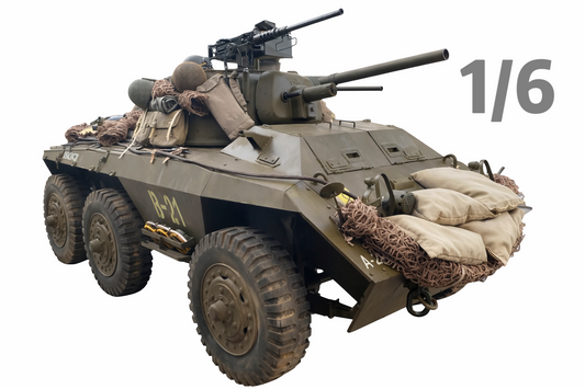1/6 Scale WWII U.S. M8 Greyhound Armored Car Full Interior Display Model