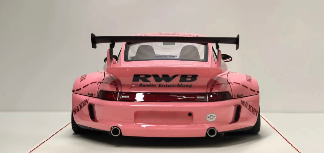 Davis & Giovanni Porsche 911 (993) RWB Pink Pig Limited Edition 1/18 Resin Model