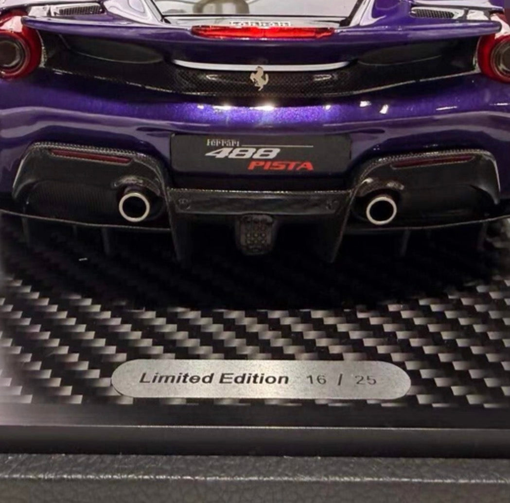 BBR 1/18 Ferrari 488 Pista Viola Hong Kong Special Edition Limited 16/25