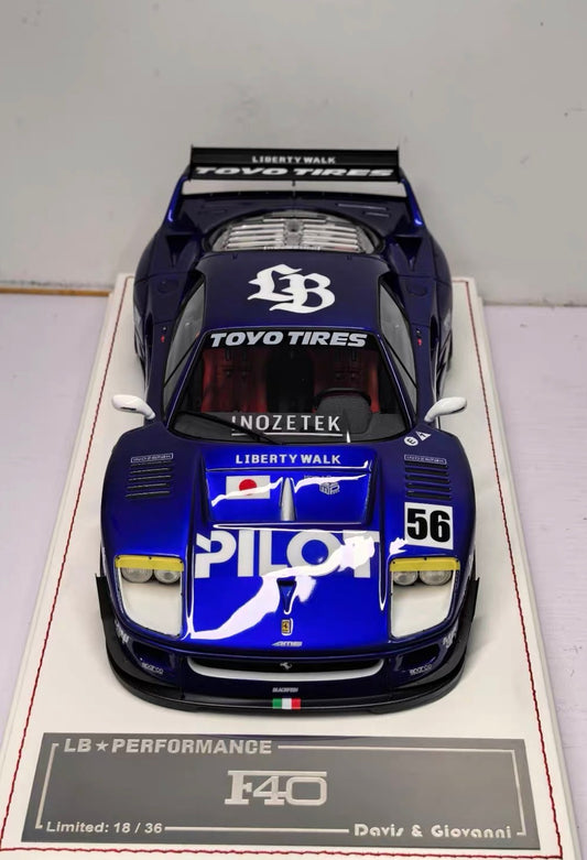 Davis & Giovanni 1/18 Ferrari F40 LBWK Limited 36 pcs