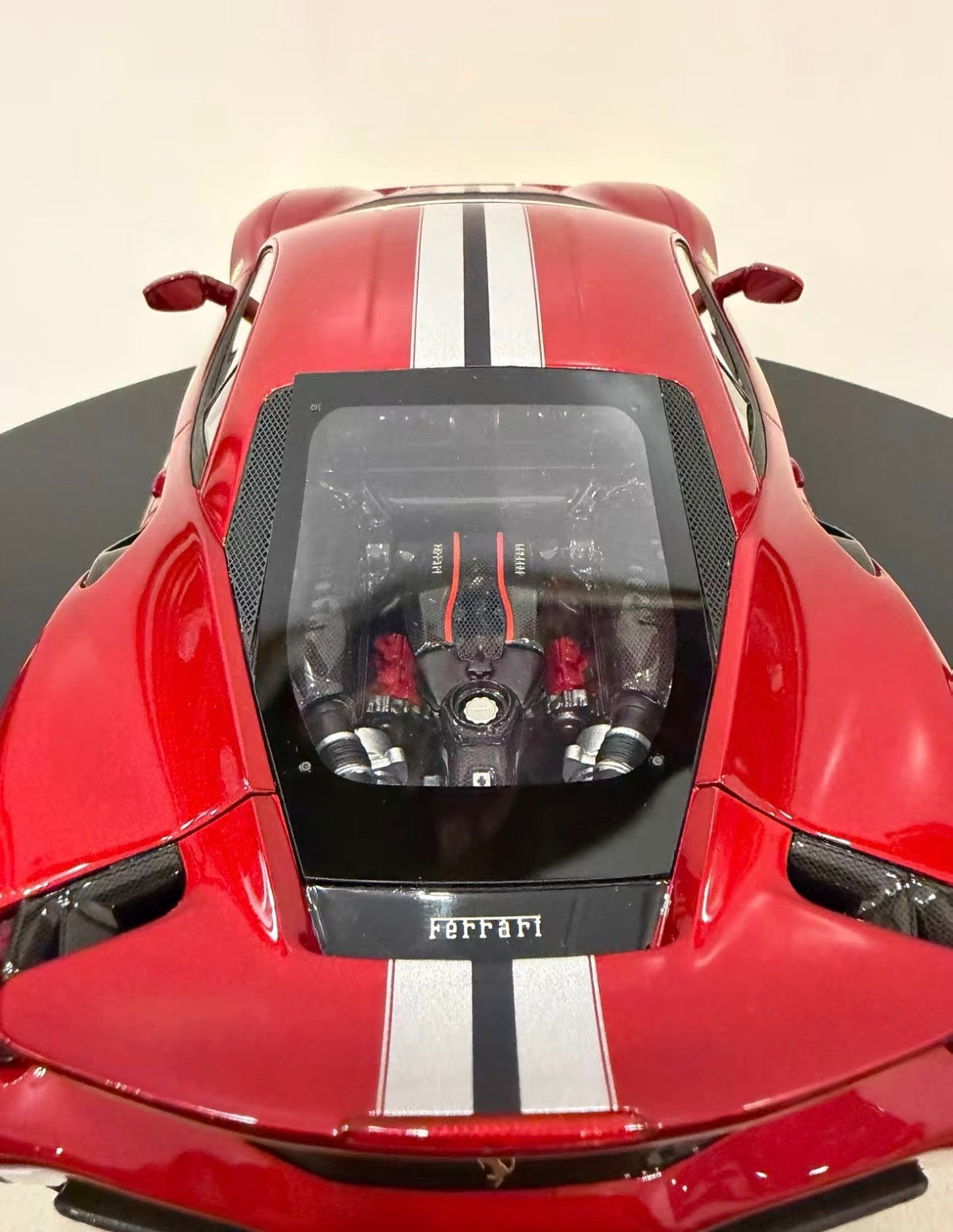 MR Collection 1/18 Ferrari 488 Pista Rosso Corsa Stripe Limited 20 Pcs