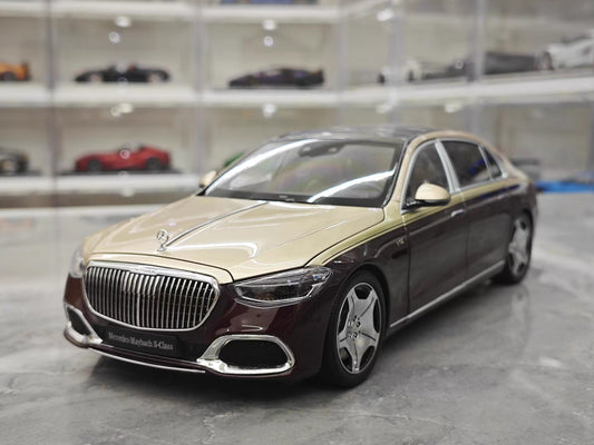 Almost Real 1/18 Mercedes-Maybach S680 Two-Tone Kalahari Gold Diecast Model