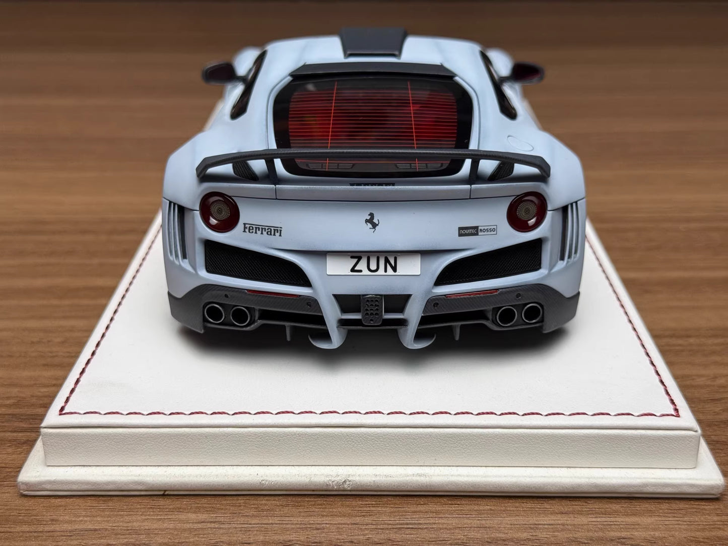 Davis & Giovanni 1/18 Ferrari F12 N-LARGO S Matte Grey, Red Interior — Limited 20