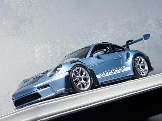 Davis & Giovanni 1/18 Porsche 911 (992) GT3 RS Ice Blue Resin Model Limited 8