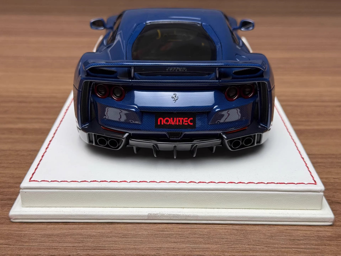 Davis & Giovanni 1/18 Ferrari 812 N-LARGO Glossy Blue Carbon, Black/Yellow Interior — Limited 6