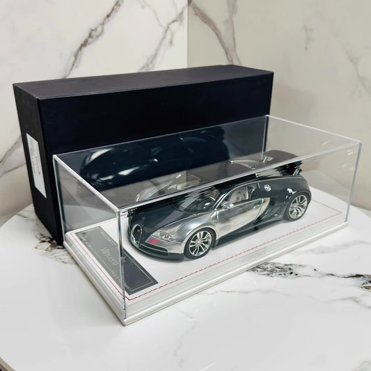 Davis & Giovanni 1/18 Bugatti Veyron Vincero Mansory Black/Carbon Silver Resin