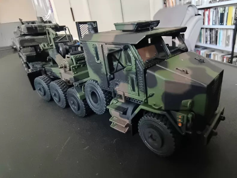 Drake 1/50 Oshkosh HET M1070 Heavy Equipment Transporter With M1000 Trailer & M1A2 Abrams Tank