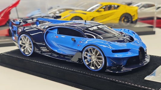 HH Model 1/18 Bugatti Vision Gran Turismo (VGT) Resin Model – Ocean Blue / Blue Carbon (Limited 30)