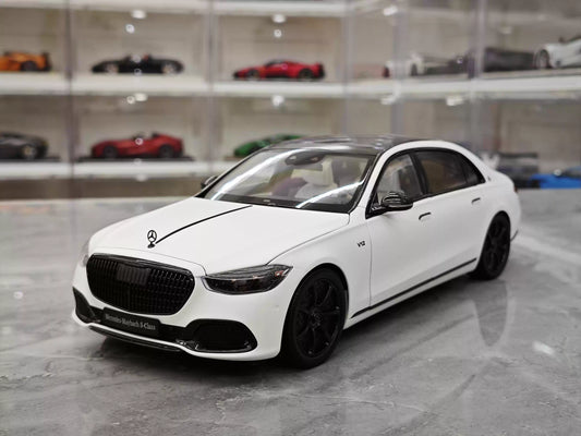 Almost Real 1/18 Mercedes-Maybach S680 Matte Pearl White Diecast Model