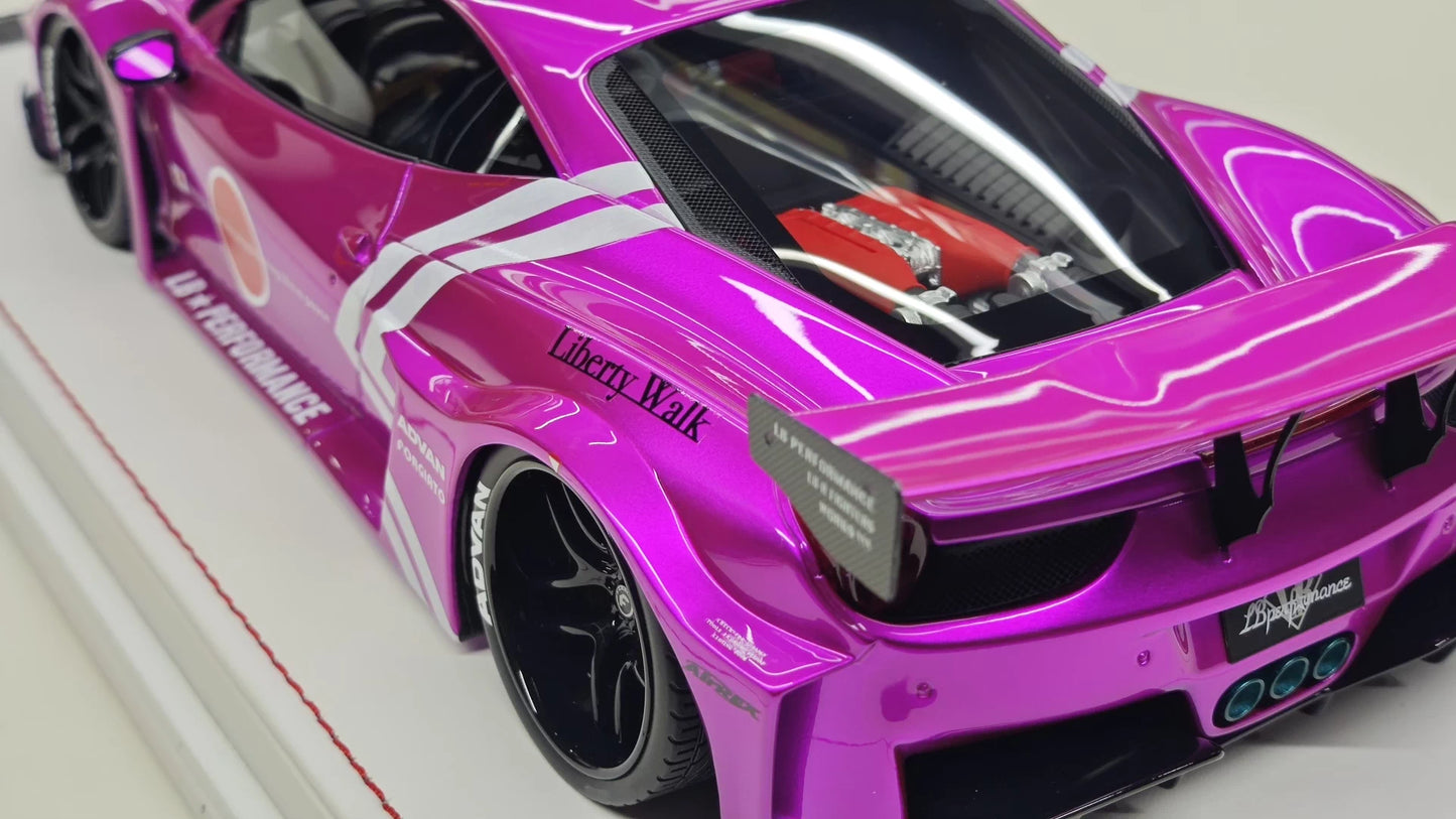 IVY 1/18 Ferrari 458 LBWK 458GT Resin Model – Battle Purple (Limited 66)