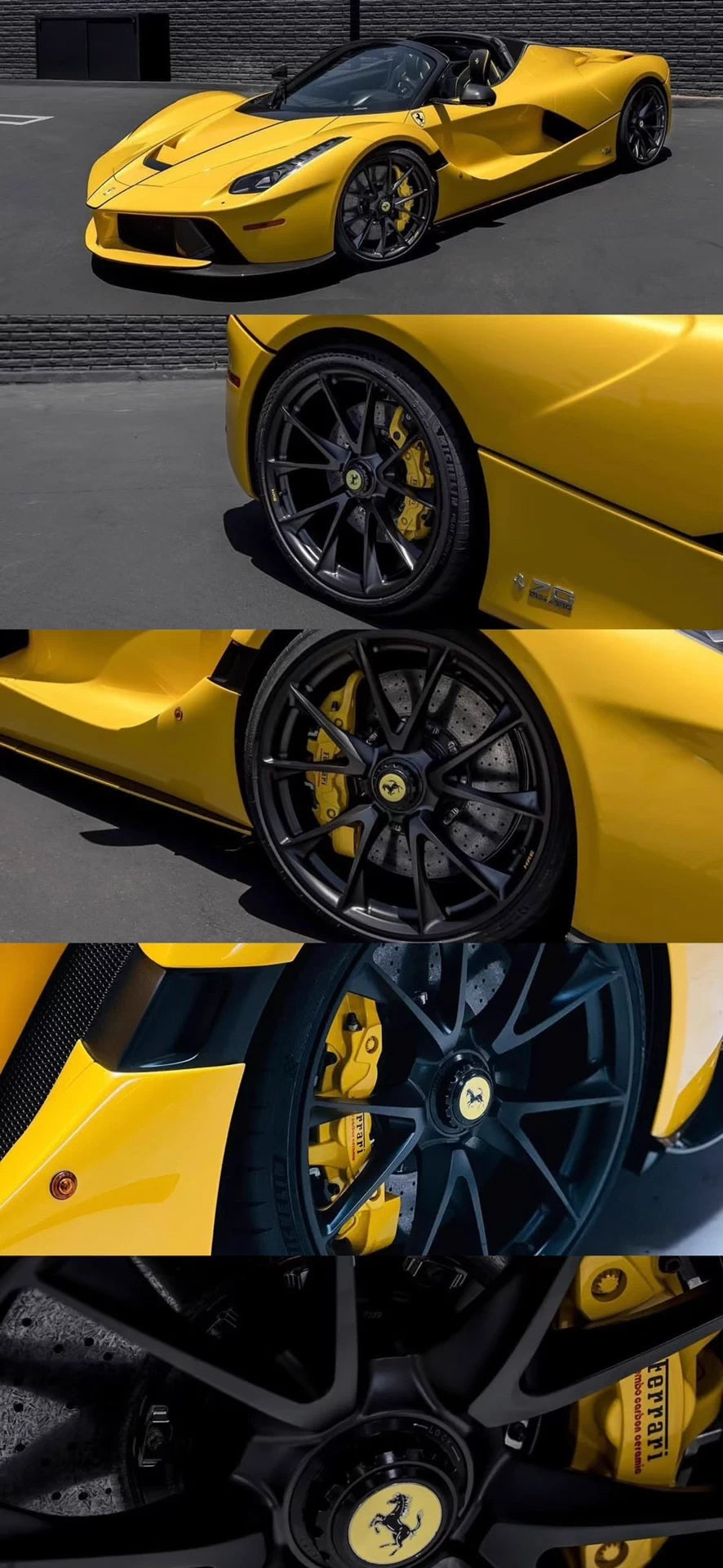 Davis & Giovanni 1/18 Ferrari LaFerrari Aperta Pearl Yellow No.1/10 HRE Wheels