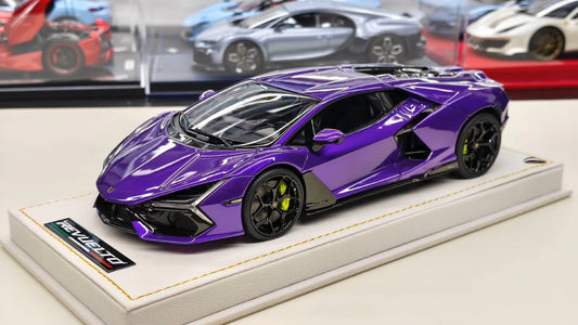 MR 1/18 Lamborghini Revuelto Resin Model – Viola Pasifae Special Edition (Limited 25)