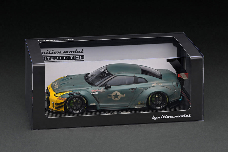 Ignition Model 1/18 LB-WORKS Nissan GT-R R35 Type 2 Matte Green IG2346
