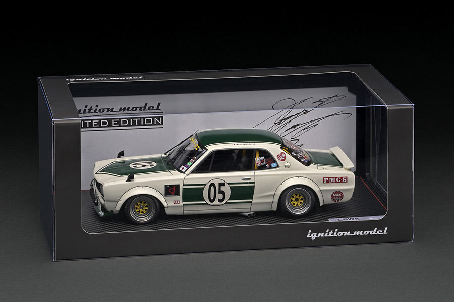 Ignition Model 1/18 LB-WORKS Charasuka 2Door White/Green Resin Model IG2647