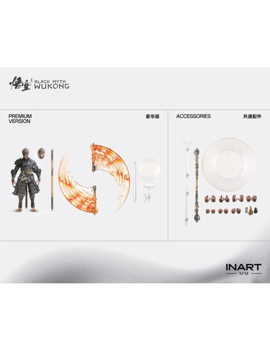 INART 1/12 Black Myth: Wukong Destined One Bronze Armor Action Figure