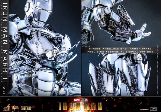 Hot Toys 1/6 Iron Man Mark II 2.0 Diecast Figure MMS733D59 – Marvel Collectible