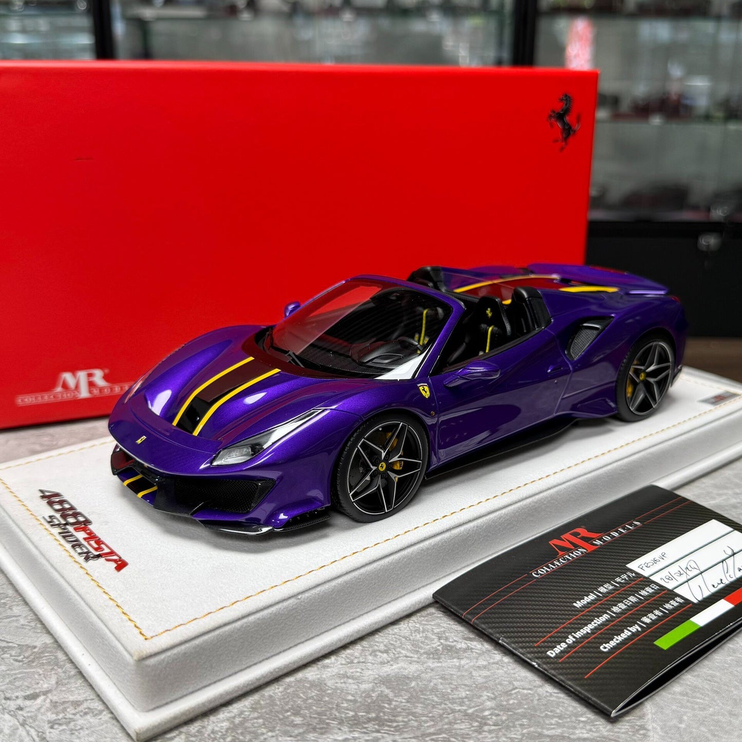 MR Ferrari 488 Pista 1:18 Resin Model image 1