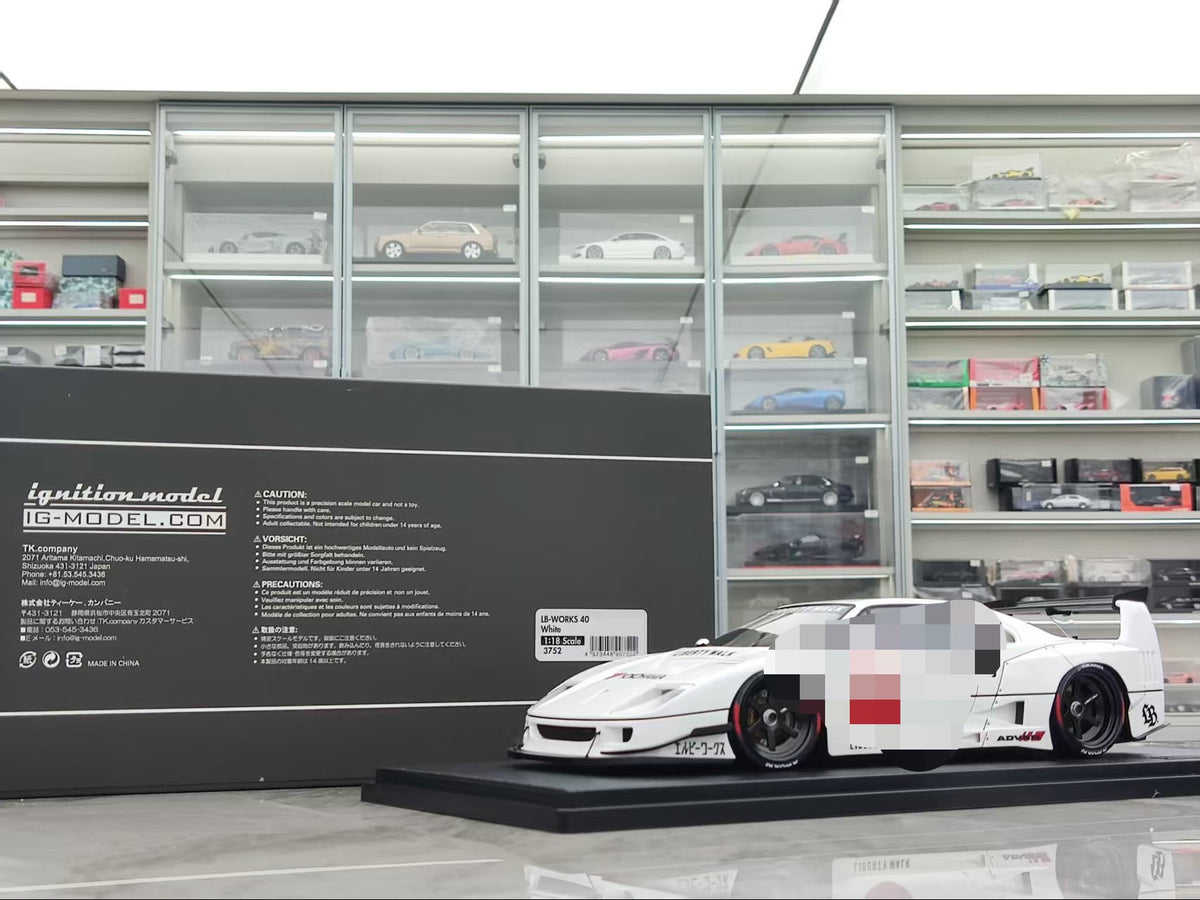 Ignition Model Ferrari LB-WOR LB-WORKS 40 FerrariF 1:18 White - immagine 1
