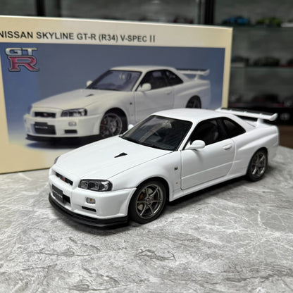 AUTOart Nissan R34 GT-R V-Spec 1:18 Alloy Model image 1
