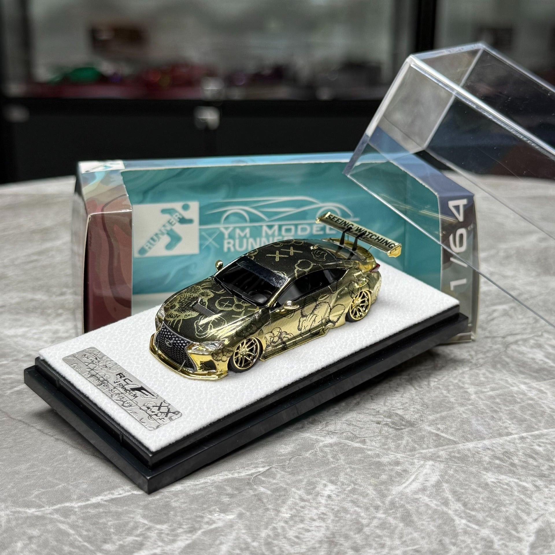 YM Model Lexus RCF 1:64 Resin Model image 1
