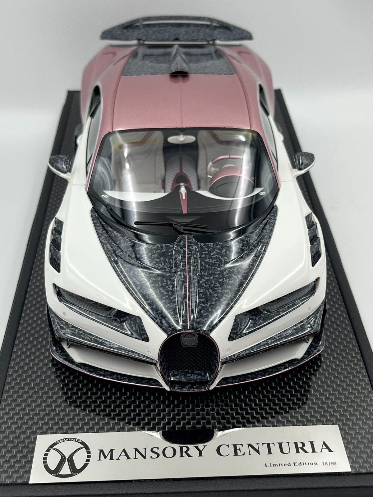 Scale Model Mansory Bugatti Chiron 2.0 78:99 White - immagine 1