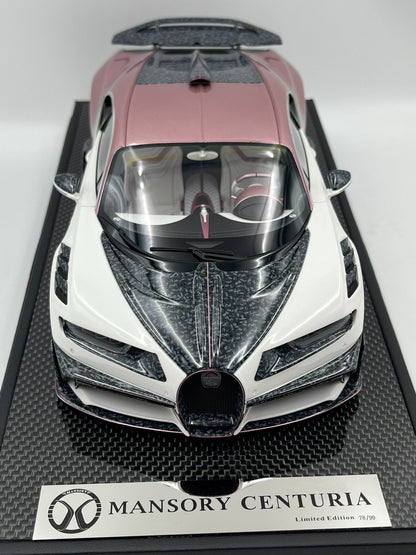 Scale Model Mansory Bugatti Chiron 2.0 78:99 White - immagine 1