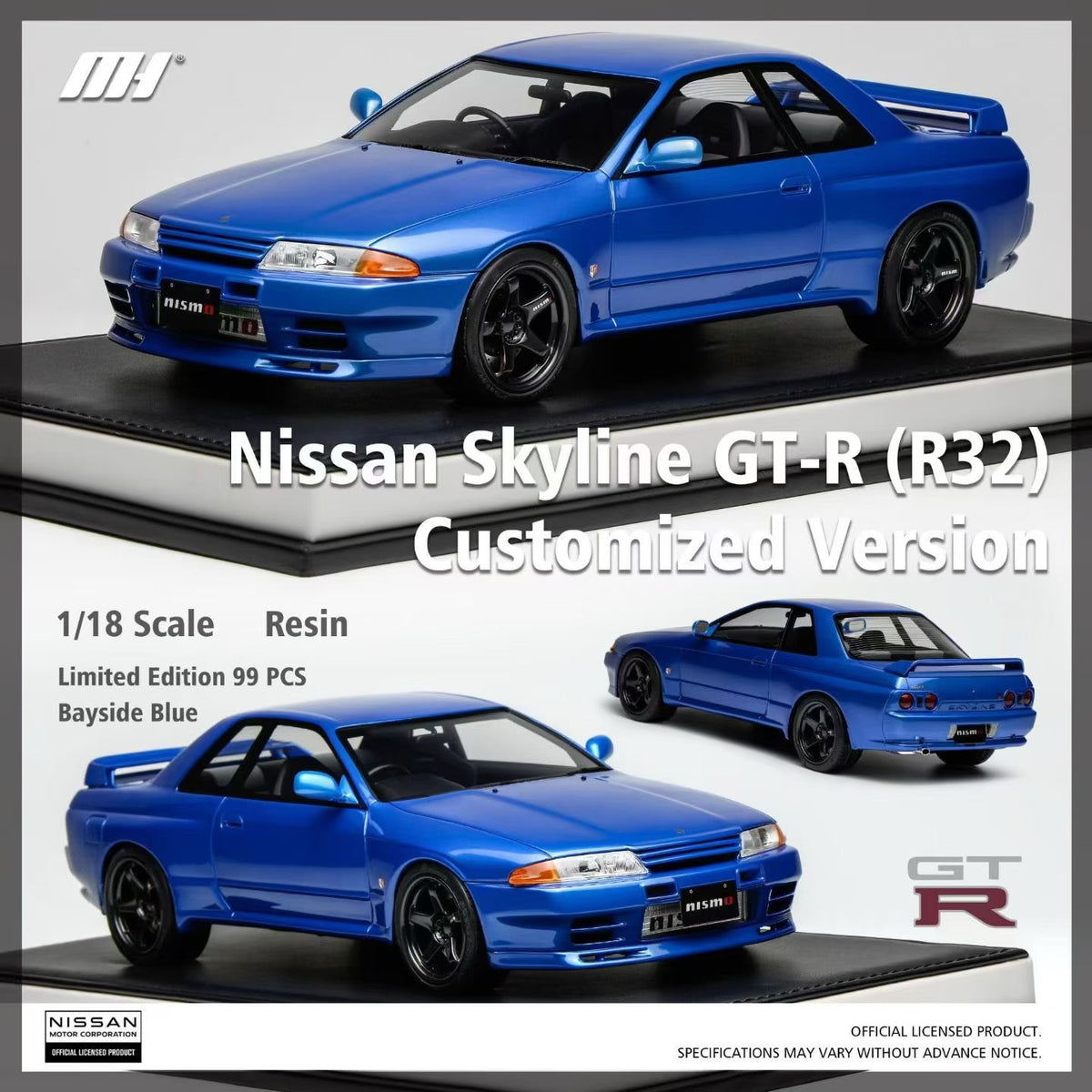 Scale Model MOTORHELIX Nissan Skyline GT-R R32 Customized Version 1:18 - immagine 1