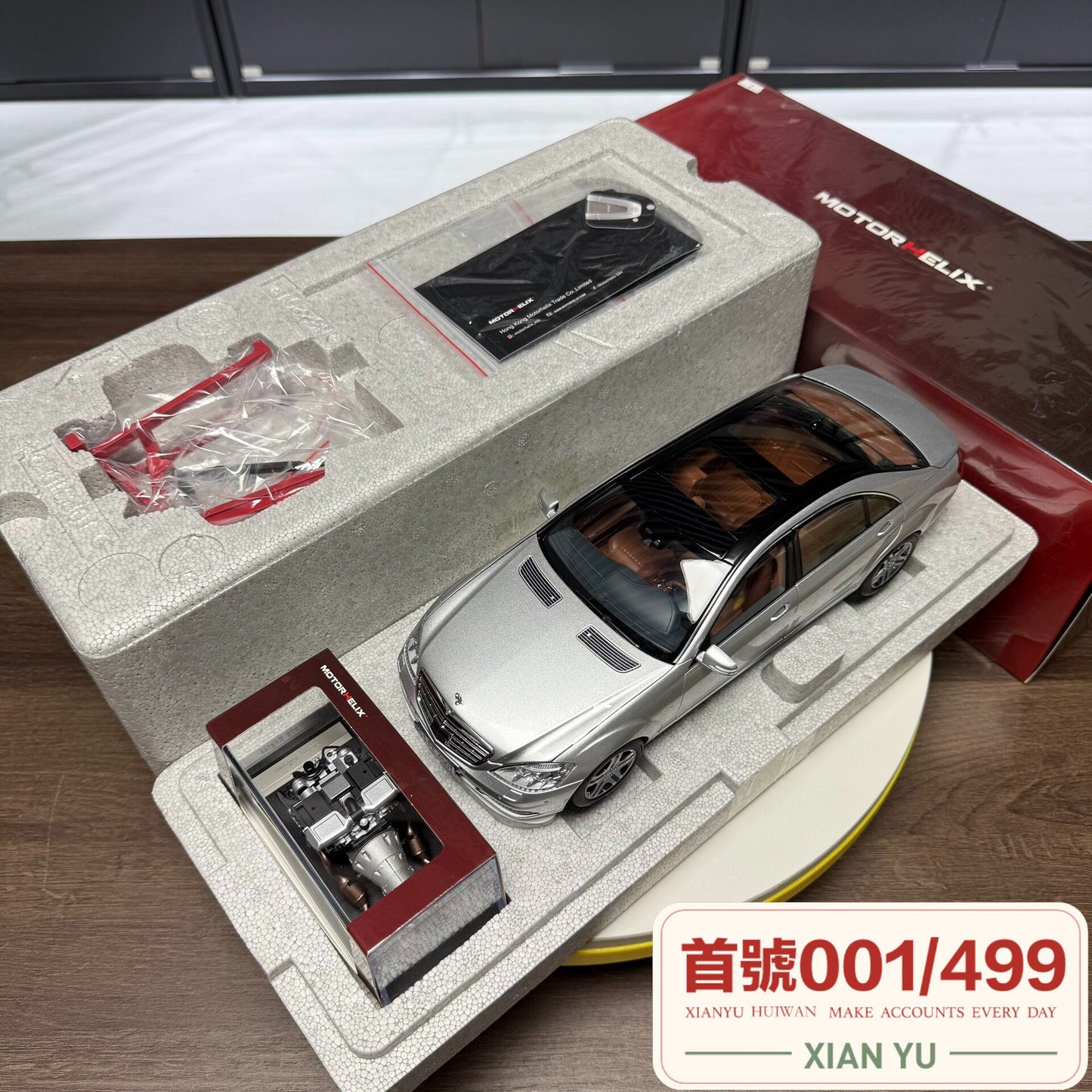 Motorhelix Mercedes-Benz Mercedes Benz S-Class S600L W221 1:18 Alloy image 1