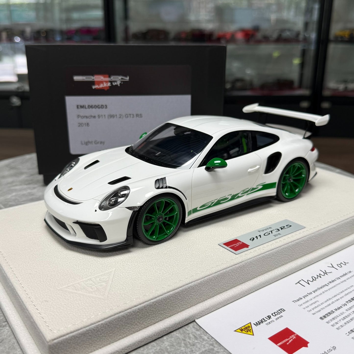 Make Up Porsche 911(991.2)GT3 RS 1:18 Resin Model image 1