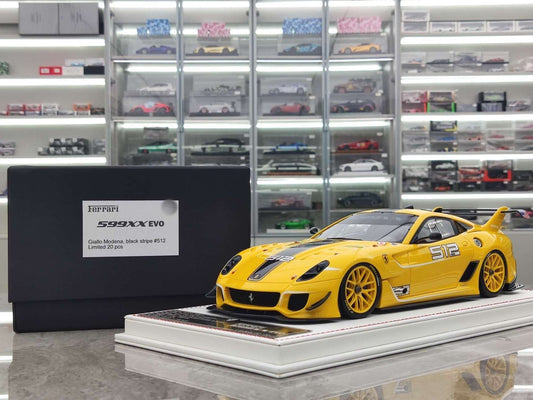 Scale Model DG Ferrari 599 EVO XX Yellow DG22 DG222 1:18 Yellow - immagine 1