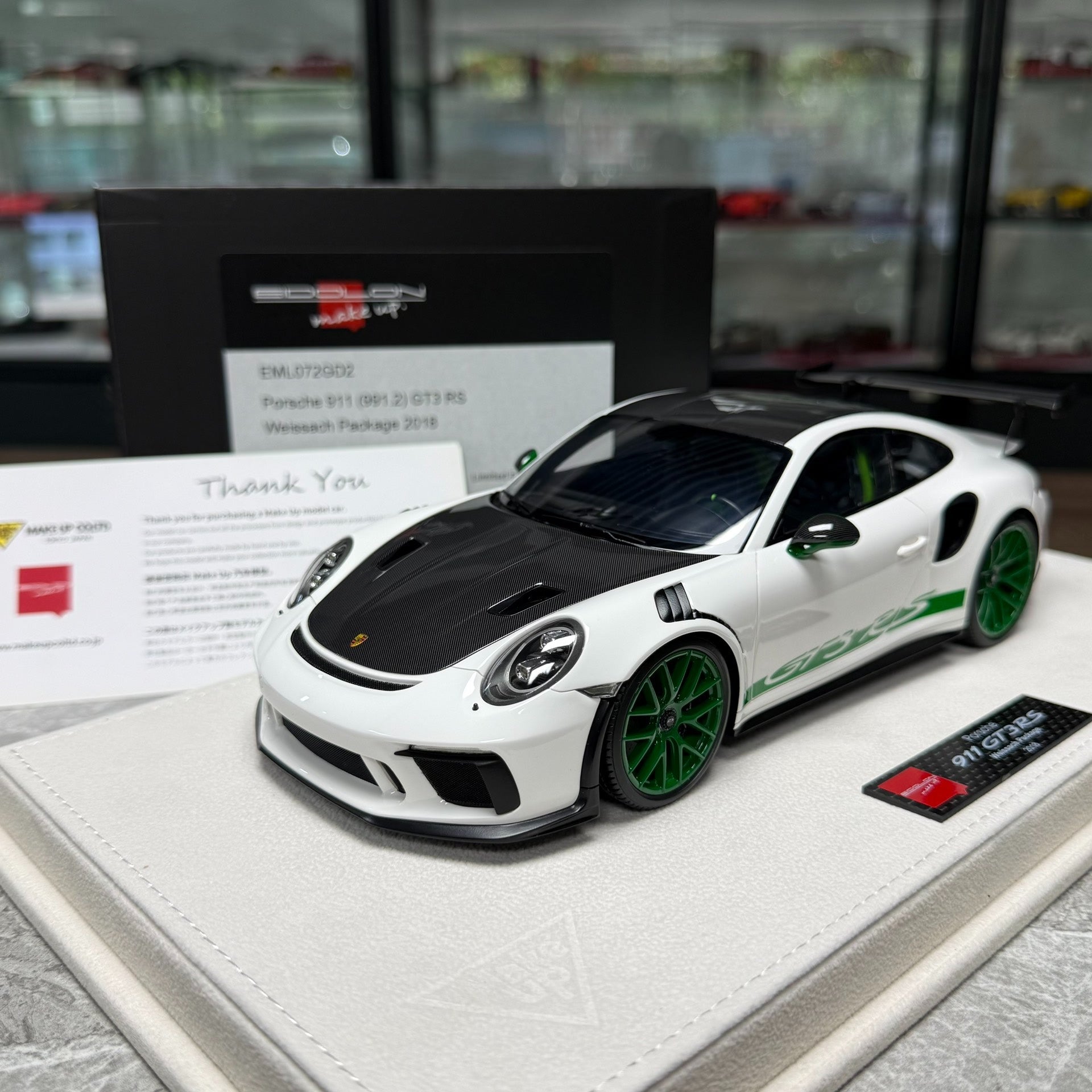 Make Up Porsche 911(991.2)GT3 RS 2018 1:18 Resin Model image 1