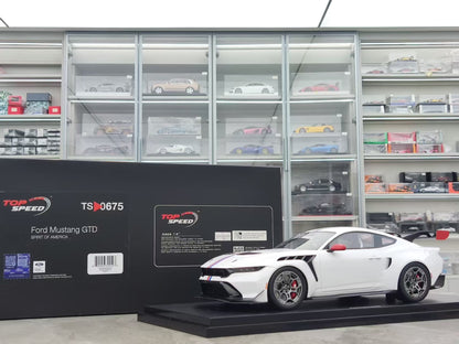 TopSpeed Ford Mustang GTD S Spirit of America 1:18 White - immagine 1