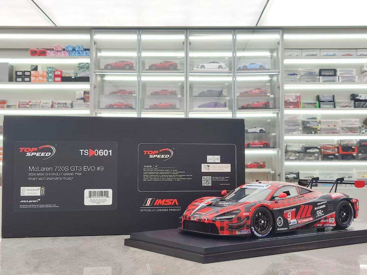 TopSpeed McLaren 720S Evo Pfaff Motorsports Plaid 1:18 - immagine 1