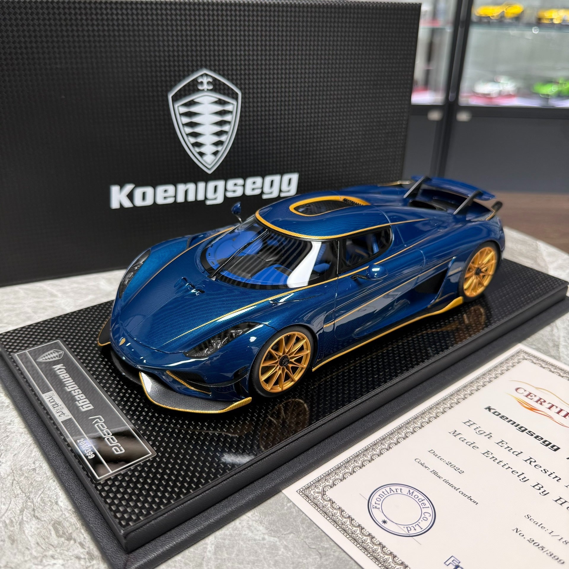 FrontiArt Koenigsegg Regeara 1:18 Resin Model image 1