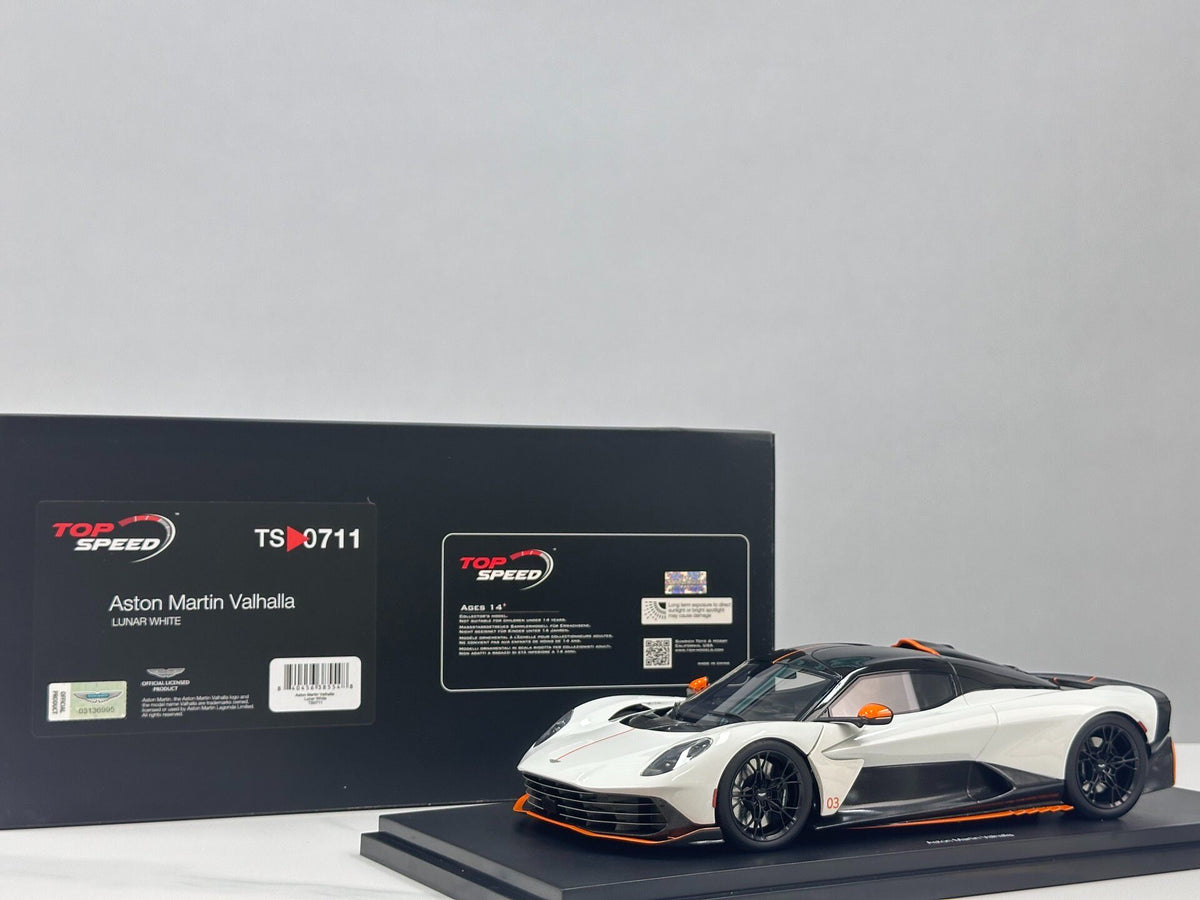 TopSpeed Aston Martin Valhalla L Lunar 1:18 White - immagine 1