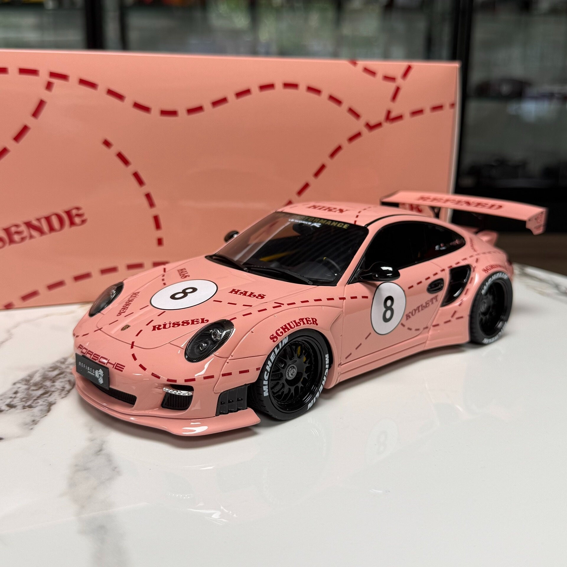 GT Spirit Porsche 911 997 LB-WORKS 1:18 Resin Model image 1