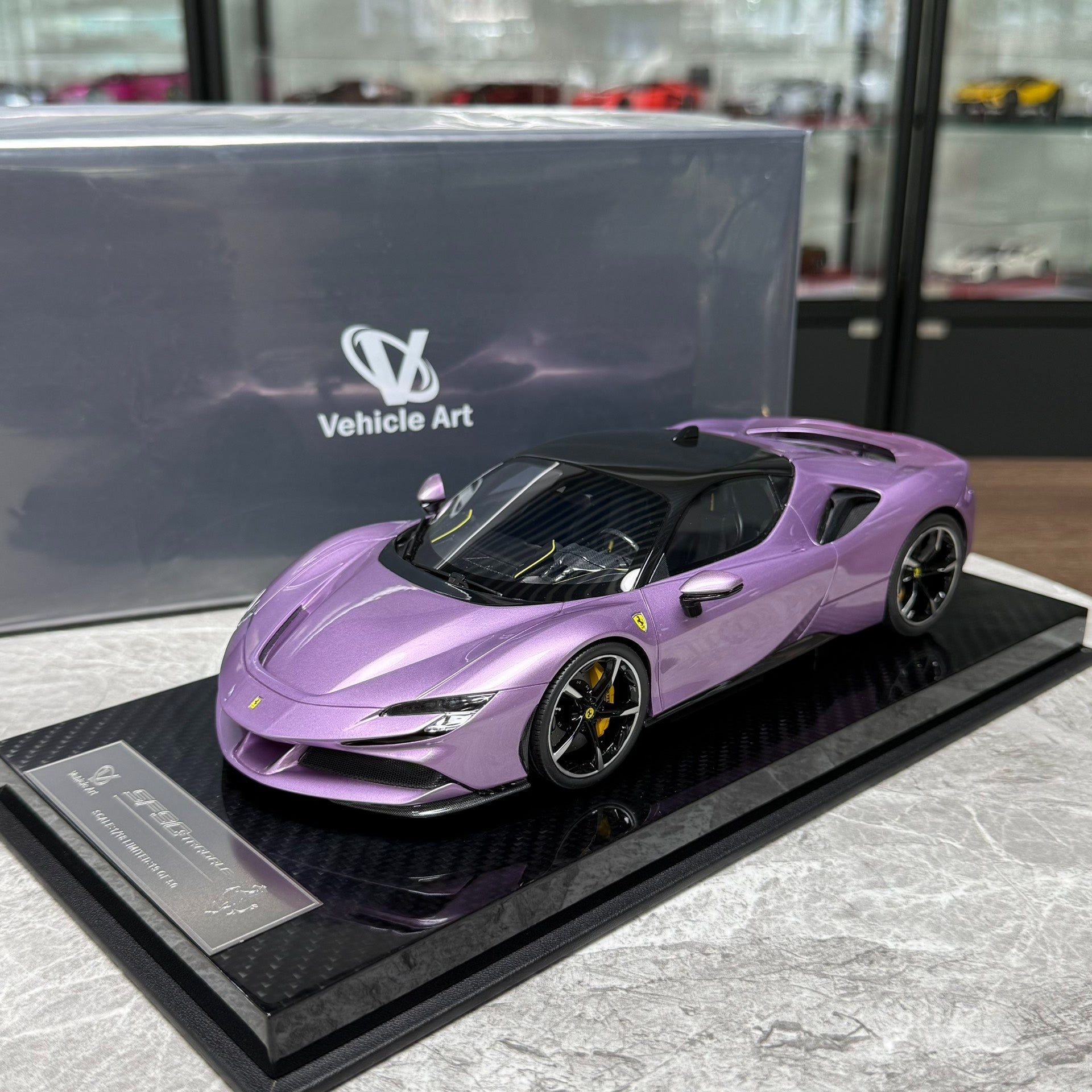 Vehicle Art Ferrari SF90 1:18 Resin Model image 1