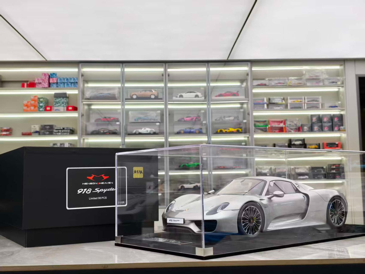 Scale Model 8 Porsche 918 spyde 1:8 Silver - immagine 1