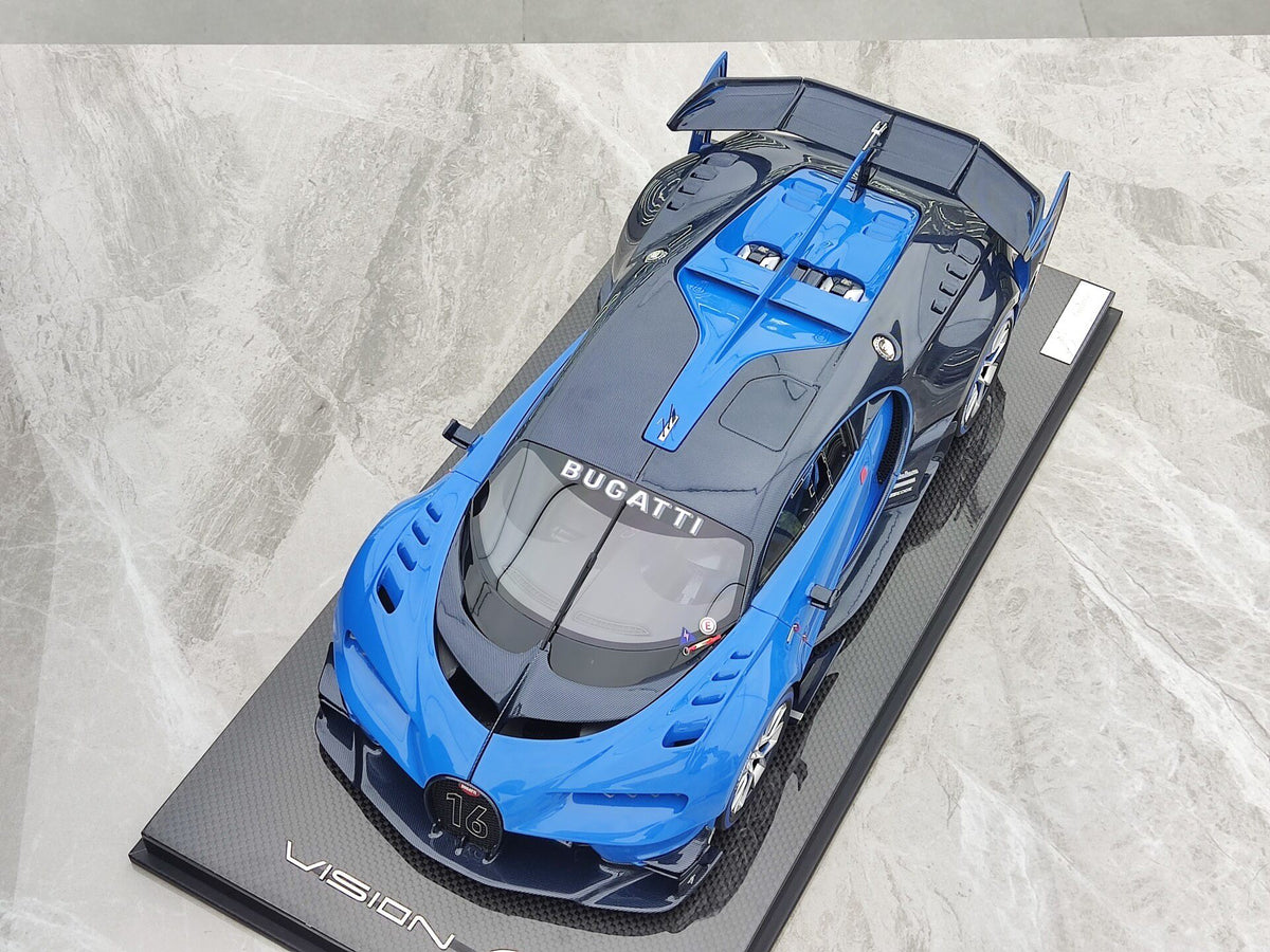 Scale Model RUNNER Bugatti Vision Gran Tu Turismo RNR 021 1:12 Blue - immagine 2