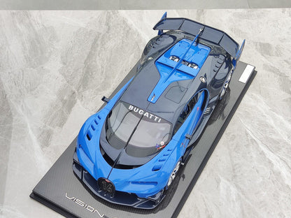 Scale Model RUNNER Bugatti Vision Gran Tu Turismo RNR 021 1:12 Blue - immagine 2