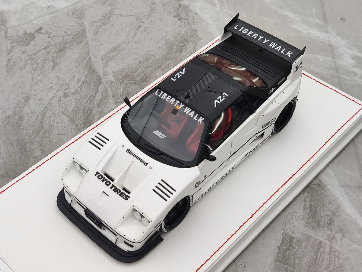 Scale Model RUNNER 18 FerrariF 40 AZ-1 JM-RNR 017 White - immagine 2