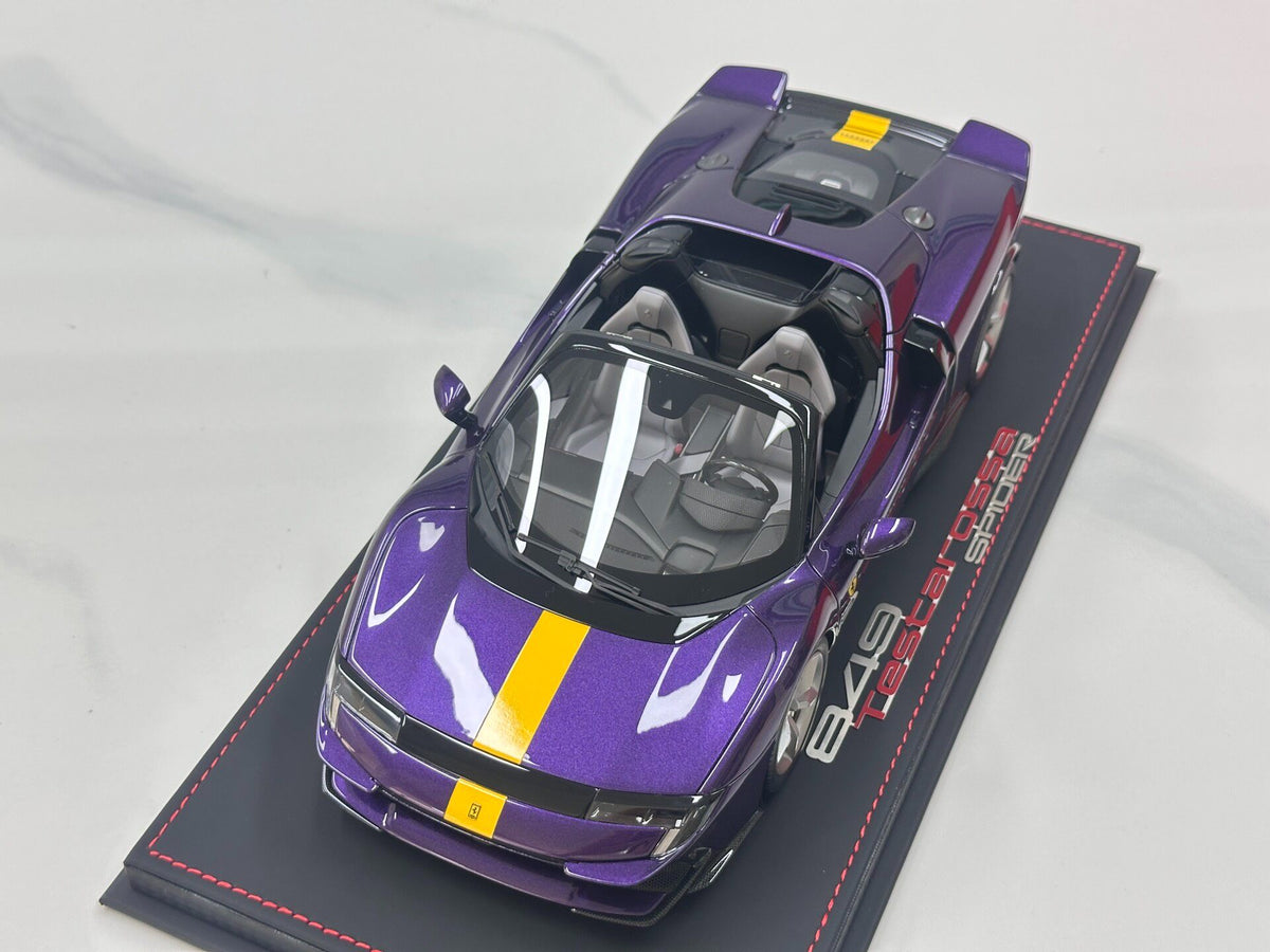 BBR Ferrari 849 Testarossa Sp Spider 1:18 Purple - immagine 2