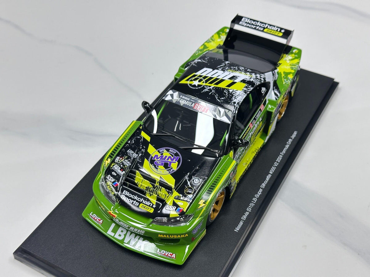TopSpeed Nissan LB-Super Silh Silhouette S15 SILVIA GreenLivery 1:18 - immagine 2