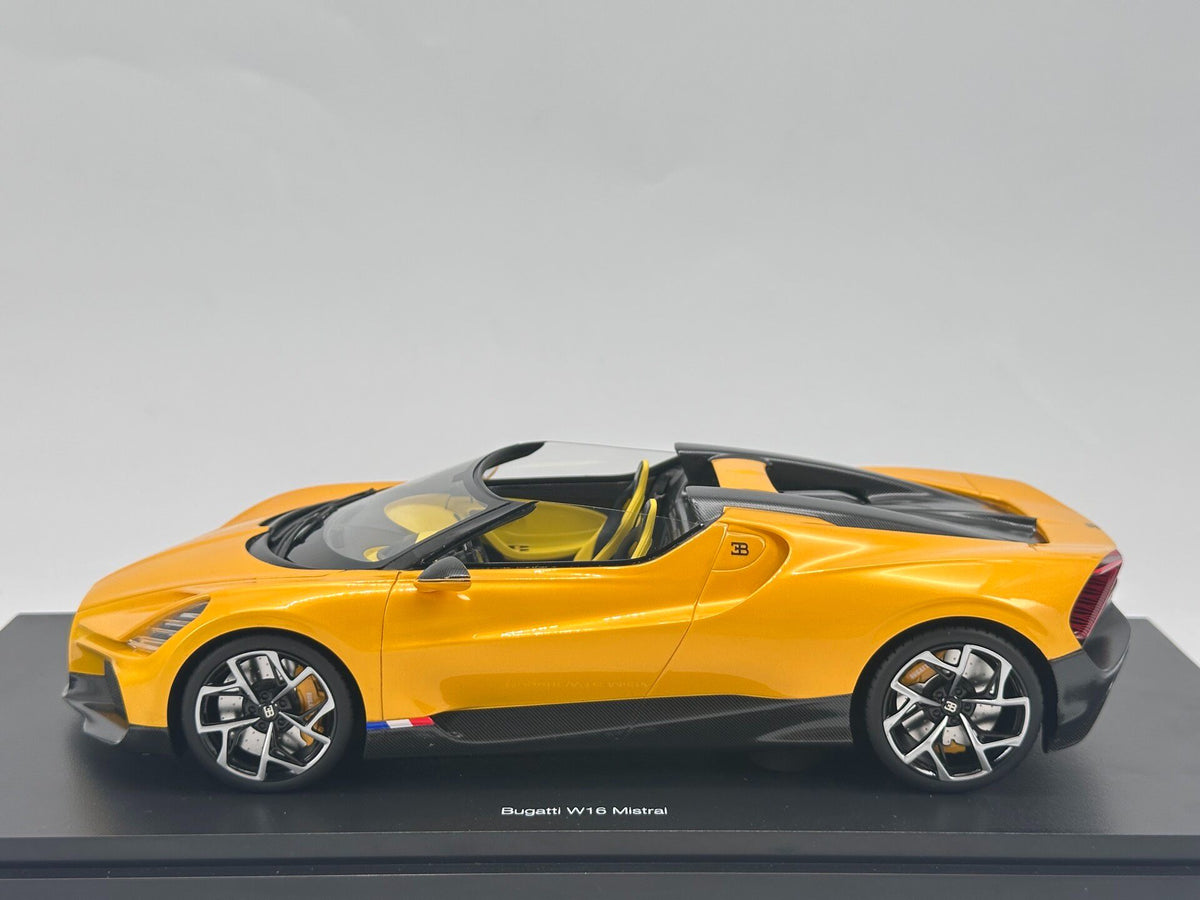 TopSpeed Bugatti W16 Mistral Yellow 1:18 Yellow - immagine 2