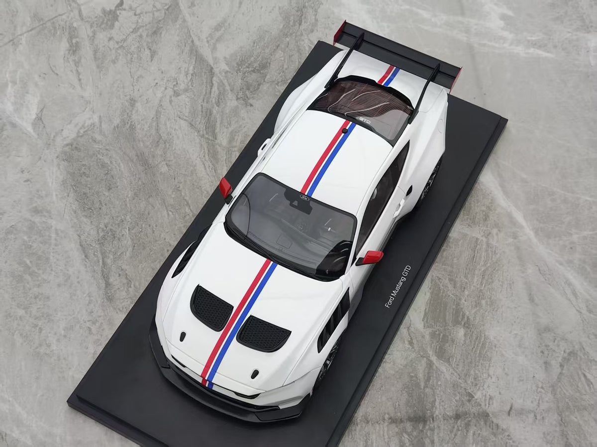 TopSpeed Ford Mustang GTD S Spirit of America 1:18 White - immagine 2